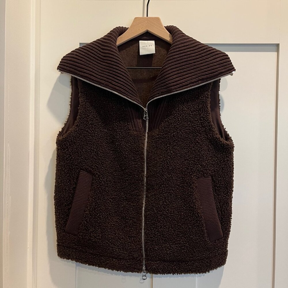 Varley Aspen Gilet Vest in Dark Brown NWOT XS